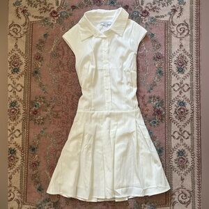 RIHOAS Cream Button-Up Dress
